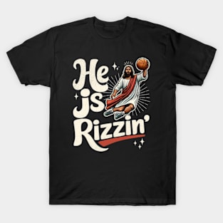 He Is Rizzin Basketball Player T-Shirt